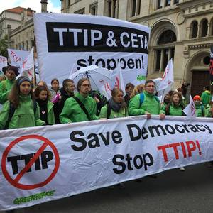 © Greenpeace Deutschland/ Demo gegen TTIP und CETA